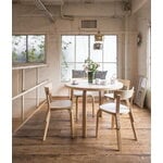 Artek Aalto table 90A, birch - black linoleum, decoration image