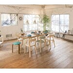 Artek Aalto chair 69, white laminate, decoration image