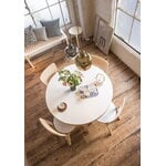 Artek Aalto table 90A, birch - black linoleum, decoration image