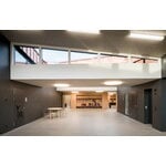 Artek Aalto jakkara E60, harmaa - koivu, sisustuskuva