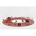 HAY Palissade table, 82,5 x 90 cm, iron red, decoration image