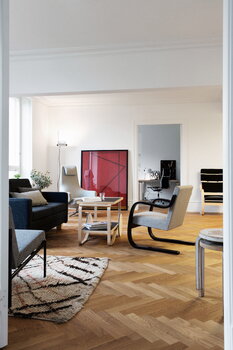Artek Aalto tarjoiluvaunu 901, musta - koivu, sisustuskuva