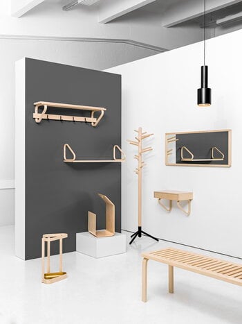 Artek Aalto seinähylly 112B, koivu, sisustuskuva
