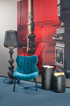 Kartell Meuble de rangement Componibili Recycled, 3 modules, noir mat, image décorative