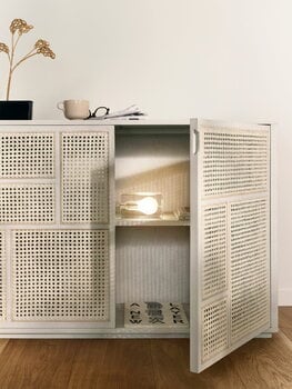 Design House Stockholm Air sideboard, black - cane, decoration image