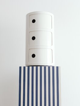 Kartell Componibili storage unit, 3 modules, white, decoration image