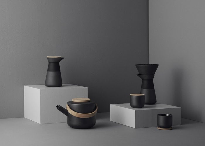 Kattaus Teehetki Stelton Musta Keramiikka
