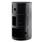 Kartell Componibili storage unit, 3 modules, black, extra image Kartell Componibili storage unit, 3 modules, black, extra image