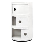 Kartell Componibili storage unit, 3 modules, white, extra image Kartell Componibili storage unit, 3 modules, white, extra image