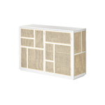 Design House Stockholm Air sideboard,  stained white grey - cane, extra image