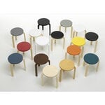 Artek Aalto stool 60, petrol - birch, extra image