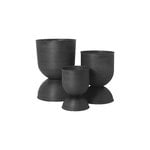Ferm Living Hourglass ruukku, M, musta, tuotteen lisäkuva
