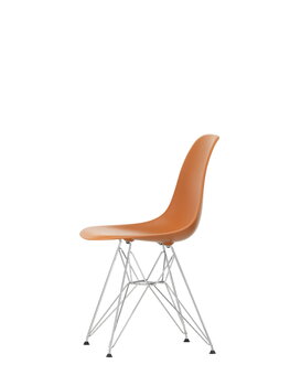 Vitra Eames DSR chair, rusty orange RE - chrome, extra image