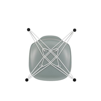 Vitra Eames DSR chair, light grey RE - white, extra image
