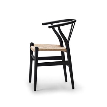 Carl Hansen & Søn CH24 Wishbone chair, black oak - natural cord, extra image