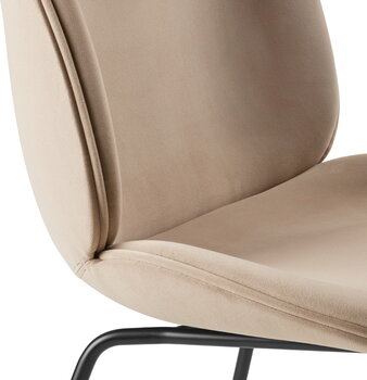 GUBI Beetle chair, fully upholstered, conic matt black,Sunday 034, extra image