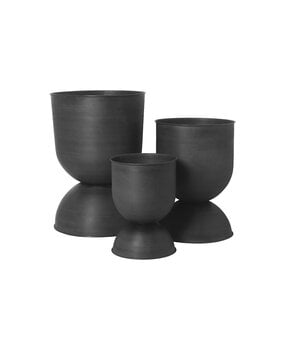 Ferm Living Hourglass ruukku, M, musta, tuotteen lisäkuva