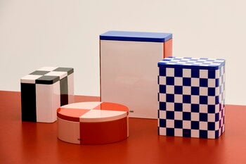 HAY Tin peltipurkki, XL, luonnonvalkoinen - sininen - punainen, tuotteen lisäkuva