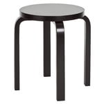 Artek Aalto jakkara E60, maalattu musta