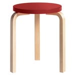 Artek Aalto stool 60, red - birch