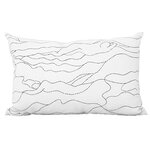 Saana ja Olli Rakkauden meri cushion cover, 40 x 60 cm, white - black