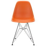 Vitra Eames DSR chair, rusty orange RE - chrome, product image
