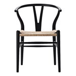 Carl Hansen & Søn CH24 Wishbone chair, black oak - natural cord, product image