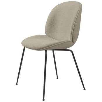 GUBI Beetle tuoli, musta teräs - Light Boucle 08, tuotekuva