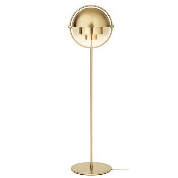 GUBI Multi-Lite floor lamp, brass, product image