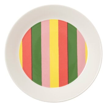 Arabia Vuokko plate, 21 cm, Pieni 4-raita, product image