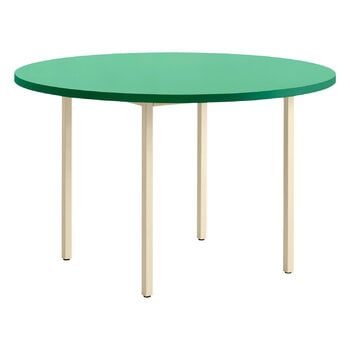 HAY Two-Colour pöytä, 120 cm, l.valkoinen - mintunvihreä, tuotekuva