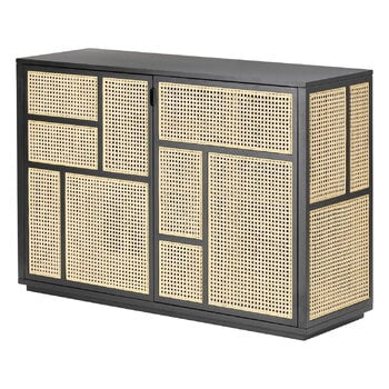 Design House Stockholm Air sideboard, black - cane, product image